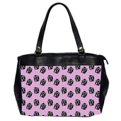 Girl Face Lilac Oversize Office Handbag (2 Sides) by snowwhitegirl