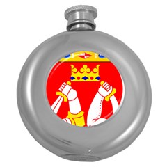 Coat Of Arms Of Province Of Karelia Round Hip Flask (5 Oz) by abbeyz71