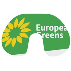 Logo Of The European Green Party Travel Neck Pillow by abbeyz71