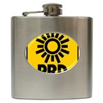 Logo of Party of the Democratic Revolution Hip Flask (6 oz) Front