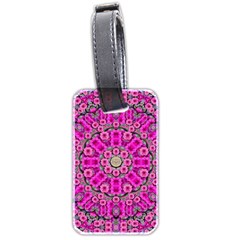 From The Sky Came Flowers In Calm Bohemian Peace Luggage Tag (two Sides) by pepitasart