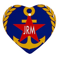 Seal Of The Yugoslav Navy Ornament (heart) by abbeyz71
