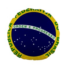 National Seal Of Brazil Standard 15  Premium Round Cushions by abbeyz71