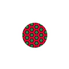 Pattern Flower Pattern Seamless 1  Mini Buttons by Nexatart