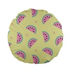 Watermelon Wallpapers  Creative Illustration And Pattern Standard 15  Premium Round Cushions Back