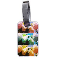 Bright Snowball Branch Collage (iii) Luggage Tag (two Sides) by okhismakingart