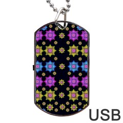 Wishing Up On The Most Beautiful Star Dog Tag Usb Flash (two Sides) by pepitasart