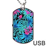Leaves  Dog Tag USB Flash (One Side) Front
