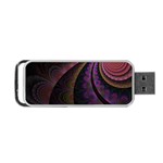 Fractal Colorful Pattern Spiral Portable USB Flash (Two Sides) Back