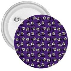 Daisy Purple 3  Buttons by snowwhitegirl