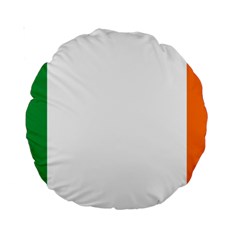 Ireland Flag Irish Flag Standard 15  Premium Round Cushions by FlagGallery