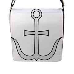 Anchored Cross Flap Closure Messenger Bag (l) by abbeyz71