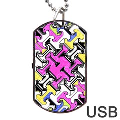 Justanotherabstractday Dog Tag Usb Flash (one Side) by designsbyamerianna