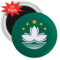 Flag Of Macao 3  Magnets (10 Pack)  by abbeyz71