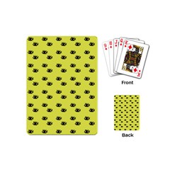 Yellow Eyes Playing Cards Single Design (mini) by snowwhitegirl