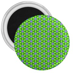 Pattern Green 3  Magnets by Mariart