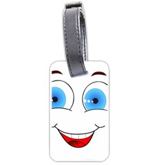 Smiley Face Laugh Comic Funny Luggage Tag (one Side) by Sudhe