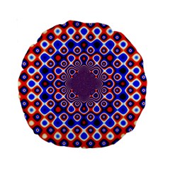 Digital Art Background Red Blue Standard 15  Premium Round Cushions by Sudhe