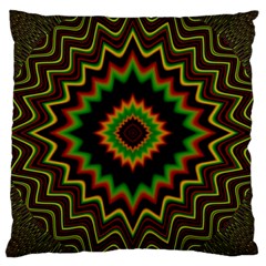 Fractal Artwork Idea Allegory Abstract Large Cushion Case (one Side) by Sudhe
