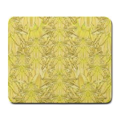 Flowers Decorative Ornate Color Yellow Large Mousepads by pepitasart