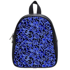 Texture Structure Electric Blue School Bag (small) by Alisyart