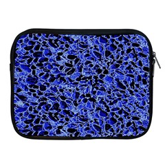 Texture Structure Electric Blue Apple Ipad 2/3/4 Zipper Cases by Alisyart