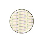 Spoon Pattern Illustrator Green Hat Clip Ball Marker (4 pack) Front