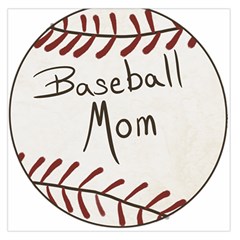 Baseball Mom Ball Large Satin Scarf (square) by Arcade