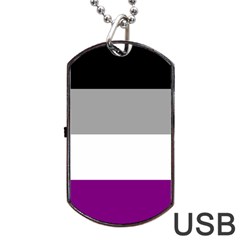 Asexual Pride Flag Lgbtq Dog Tag Usb Flash (one Side) by lgbtnation