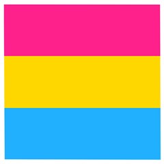Pansexual Pride Flag Wooden Puzzle Square by lgbtnation