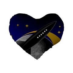 Science Fiction Sci Fi Sci Fi Logo Standard 16  Premium Heart Shape Cushions by Pakrebo