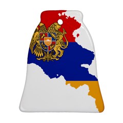 Borders Country Flag Geography Map Bell Ornament (two Sides) by Sapixe