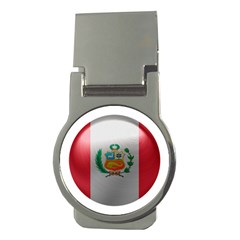Peru Flag Country Symbol Nation Money Clips (round)  by Sapixe