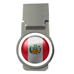 Peru Flag Country Symbol Nation Money Clips (Round)  Front