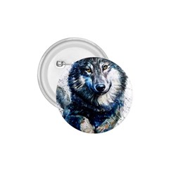 Gray Wolf - Forest King 1 75  Buttons by kot737