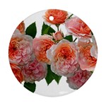 Roses Flowers Arrangement Perfume Round Ornament (Two Sides) Back