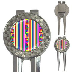 Rainbow Geometric Spectrum 3-in-1 Golf Divots by Mariart