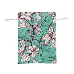 Vintage Floral Pattern Lightweight Drawstring Pouch (m) by Sobalvarro