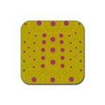 Bloom On In  The Sunshine Decorative Rubber Coaster (Square)  Front