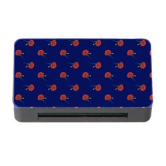Red Rose Blue Memory Card Reader With Cf by snowwhitegirl
