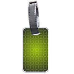 Hexagon Background Plaid Luggage Tag (one Side) by Mariart