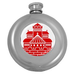Coat Of Arms Of Helsingborg Round Hip Flask (5 Oz) by abbeyz71