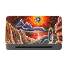 Sci Fi  Landscape Painting Memory Card Reader With Cf by Sudhe