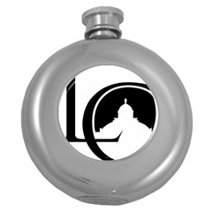 Logo Of Library Of Congress Round Hip Flask (5 Oz) by abbeyz71
