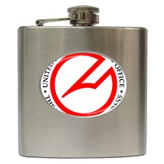 Logo & Seal Of United States Copyright Office, 1978-2003 Hip Flask (6 Oz) by abbeyz71