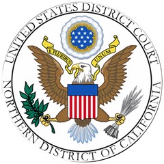 Seal Of United States District Court For Northern District Of California Wooden Puzzle Round by abbeyz71