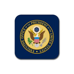 Flag Of The Executive Office Of The President Of The United States Rubber Coaster (square)  by abbeyz71