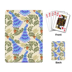 Peacock Vector Design Seamless Pattern Fabri Textile Playing Cards Single Design (rectangle) by Vaneshart