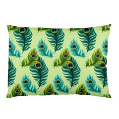 Peacock Feather Pattern Pillow Case (two Sides) by Vaneshart