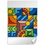 Colorful Geometric Mosaic Background Canvas 20  x 30  19.62 x28.9  Canvas - 1